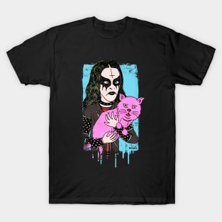 metal head pink cat T-Shirt